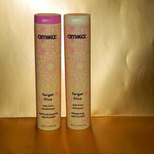 Amika Forget Frizz 9.2oz Anti Frizz Shampoo & Conditioner - Sealed